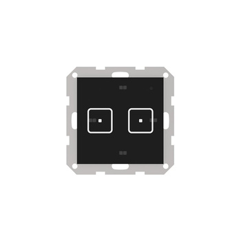 Włącznik dwupolowy FRAME FS-02, komunikacja bezprzewodowa TECH WTP, kolor Czarny