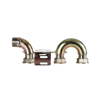 Monozłącze pod gazomierz G4/G6 130mm, GZ 5/4” x śrubunek 5/4” - z łukiem z prawej strony