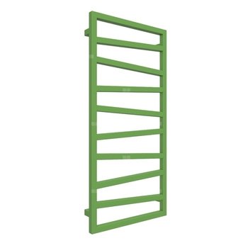 Grzejnik drabinkowy TERMA ZIGZAG, podłączenie Z1, wym. 1070 x 500 mm, kolor zielony żółty RAL6018, moc 406W