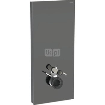 Moduł sanitarny do WC wiszącego GEBERIT Monolith Plus, 1140 mm x 505 mm x 106 mm, front: lava, bok: czarny