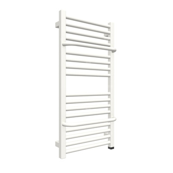 Grzejnik elektryczny TERMA LIMA ONE 400 x 820 mm, kolor biały drogowy RAL9016, moc 300 W, podłączenie E8, kabel spiralny z wtyczka 2,5m biały