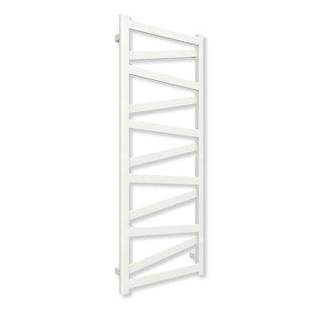 Grzejnik elektryczny TERMA VIPERA 1230 x 500 mm, kolor biały soft, moc 400 W, podłączenie E1, kabel prosty bez wtyczki z maskownicą