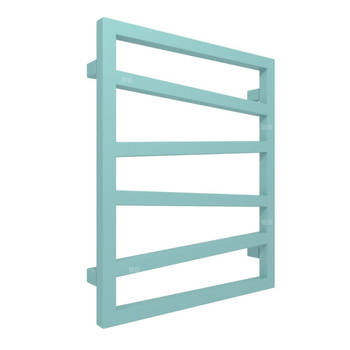 Grzejnik drabinkowy TERMA ZIGZAG, podłączenie ZX, wym. 600 x 500 mm, kolor turkusowy pastelowy RAL6034 (farba), moc 248W