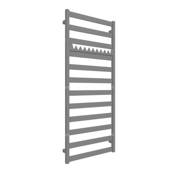 Grzejnik drabinkowy TERMA VIVO, podłączenie SX, wym. 1390 x 600 mm, kolor szary kurz RAL7037 (farba), moc 590W