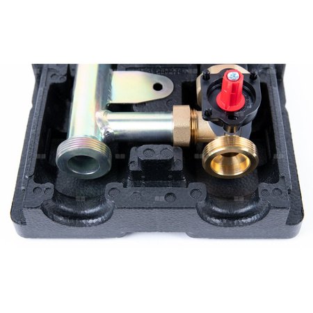 Grupa pompowa AFRISO PrimoTherm K 180-2 DN 25 AP 3-WM GZ x GW 1 1/2'' x 1'', z zaworem mieszającym, z izolacją, z pompą obiegową AFRISO APH 361 25-7/180 mm