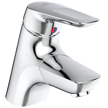 Bateria umywalkowa 55x181x150 mm, wylewka 136 mm 11 l/min (3 bary), z korkiem spustowym - CERAMIX BLUE