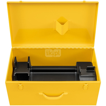 Skrzynka z blachy stalowej z wkładką