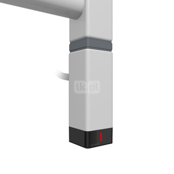 Grzałka TERMA One K30x30, 600W \ Tuba, RAL 7047 Soft, kabel prosty bez wtyczki z maskownicą [srebrzy