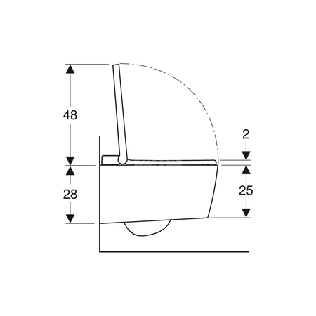 Wisząca miska WC do Geberit AquaClean Sela: Biały-alpin