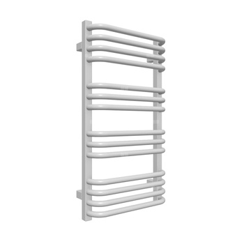 Grzejnik drabinkowy TERMA Alex, podłączenie SX, wym. 760 x 400 mm, kolor srebrny mat, moc 330W