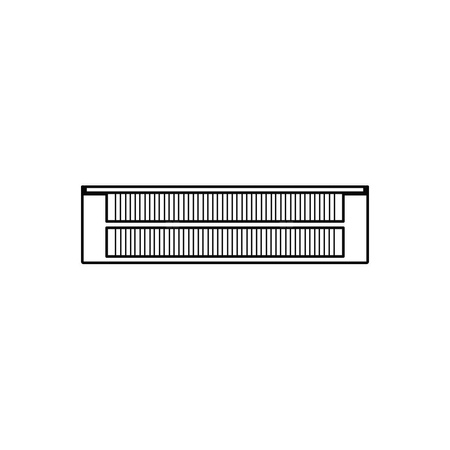 Konwektor Kermi Kon m. Str. Typ22 BH140x133x4200mm QN3037, weiß, 6bar, o. Abd., AB Uni.