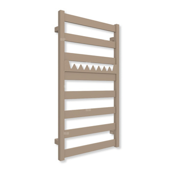 Grzejnik elektryczny TERMA VIVO 910 x 500 mm, kolor kwarc, moc 400 W, podłączenie E1, kabel prosty bez wtyczki z maskownicą