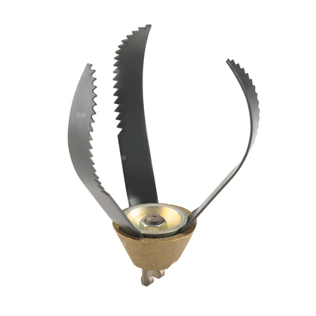 Końcówka nożowa z 3 ostrzami 3" (75 mm), model T-433 do sprężyny do czyszczenia odpływów