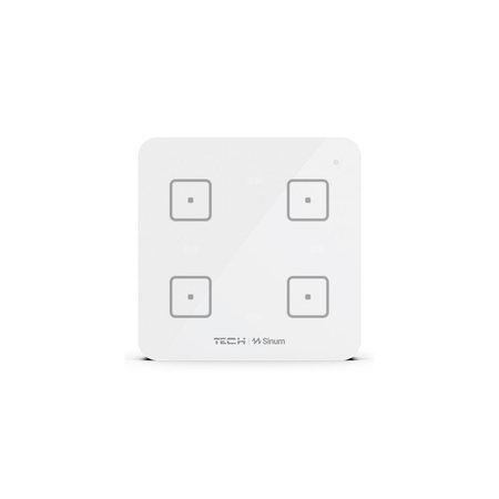 Przycisk wielofunkcyjny czteropolowy WP-04, komunikacja bezprzewodowa TECH WTP, kolor Biały