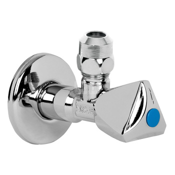 Zawór wodny ARCO A80 kątowy (pokrętło LUXE) GZ 1/2'' x GZ 3/8''