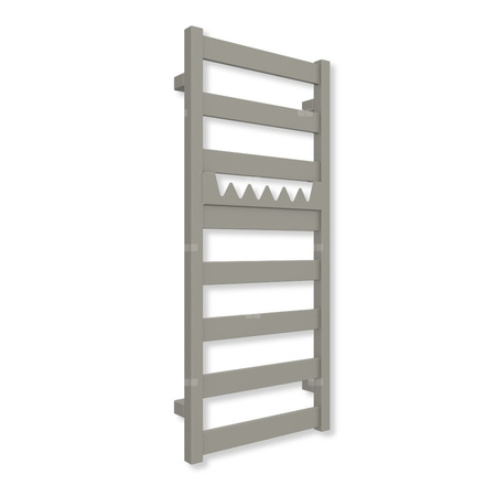 Grzejnik drabinkowy TERMA VIVO, podłączenie SX, wym. 910 x 400 mm, kolor szary kamienie RAL7030 (farba), moc 295W
