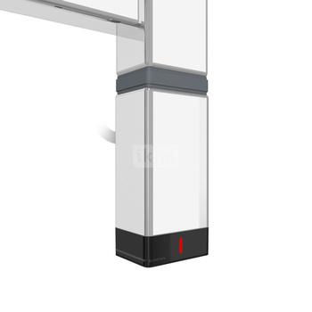 Grzałka ONE na profilu prostokątnym 30x40 600W chrom