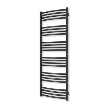 Grzejnik drabinkowy TERMA LENA, podłączenie SX, wym. 1380 x 480 mm, kolor czarny jak kruk mat RAL9005 (farba), moc 582W