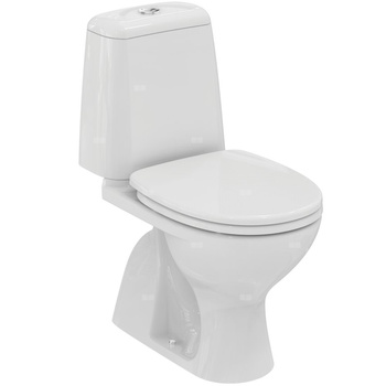 Wiązka z otwartą misą, blisko połączona 350x610x760 mm, spłukiwanie, mechaniczne, wylot pionowy - SIRIUS - KORONA