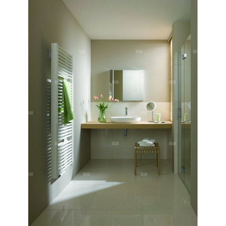 Grzejnik drabinkowy KERMI DUETT-50, wym. 1492 x 484 mm, kolor srebrny, moc 1020W