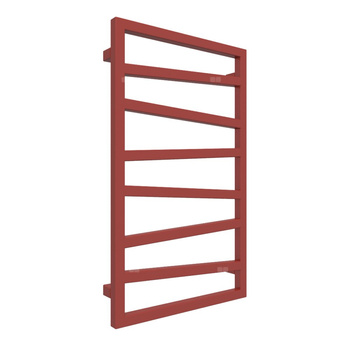 Grzejnik drabinkowy TERMA ZIGZAG, podłączenie SX, wym. 835 x 500 mm, kolor pomidorowy czerwony RAL3013, moc 300W