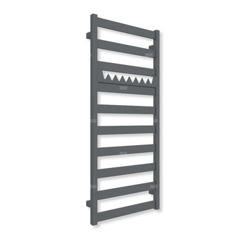 Grzejnik drabinkowy TERMA VIVO, podłączenie SX, wym. 1150 x 500 mm, kolor szary łupek RAL7015 (farba), moc 433W