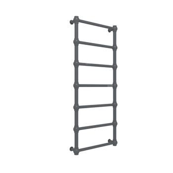 Grzejnik drabinkowy TERMA RETRO, podłączenie SX, wym. 1170 x 504 mm, kolor czarny anodowy, moc 308W