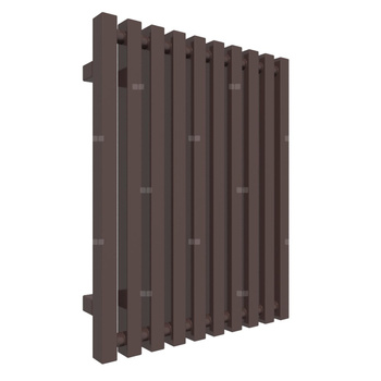 Grzejnik drabinkowy TERMA TRIGA, podłączenie YL, wym. 610 x 480 mm, kolor brązowy czekoladowy RAL8017, moc 391W