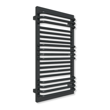 Grzejnik drabinkowy TERMA POC 2, podłączenie ZX, wym. 840 x 450 mm, kolor czarny jak kruk mat RAL9005 (farba), moc 443W