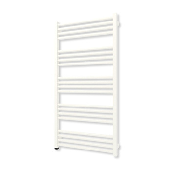 Grzejnik elektryczny TERMA FIONA ONE 1140 x 580 mm, kolor biały drogowy RAL9016, moc 600 W, podłączenie E1, kabel prosty bez wtyczki czarny