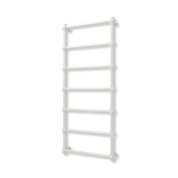 Grzejnik elektryczny TERMA RETRO 1170 x 500 mm, kolor popielaty RAL9018, moc 300 W, podłączenie E8, kabel spiralny z wtyczką srebrzysty