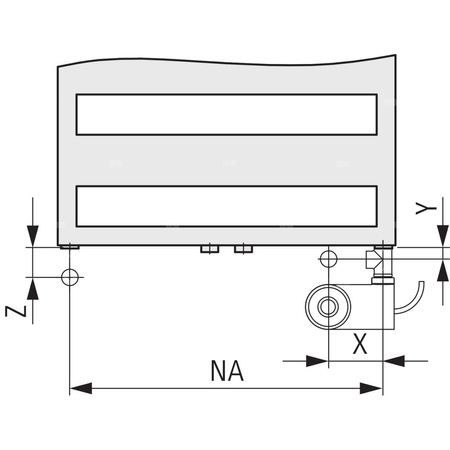 Grzejnik drabinkowy KERMI Casteo BH, wym. 1533 x 750 mm, kolor srebrny, moc 921W