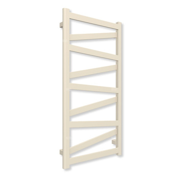 Grzejnik elektryczny TERMA VIPERA 990 x 500 mm, kolor biały ostrygowy RAL1013, moc 400 W, podłączenie E8, kabel spiralny z wtyczką biały