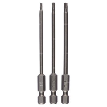 Zestaw 3 końcówek wkrętakowych (T) T8, T10, T15, 89 mm