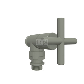 Zestaw reg. kątowy MINIMALIST, GZ 1/2"-fi16x2, fi15, Farba \ RAL 7033