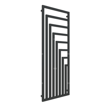 Grzejnik drabinkowy TERMA ANGUS V, podłączenie ZX, wym. 1780 x 680 mm, kolor nowy czarny krokodyl, moc 1116W