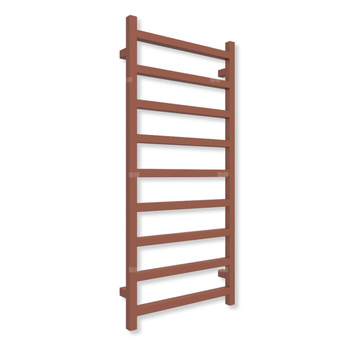 Grzejnik drabinkowy TERMA SIMPLE, podłączenie SX, wym. 1080 x 500 mm, kolor brązowy miedziany RAL8004 (farba), moc 396W