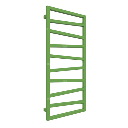 Grzejnik drabinkowy TERMA ZIGZAG, podłączenie Z1, wym. 1070 x 500 mm, kolor zielony żółty RAL6018, moc 406W