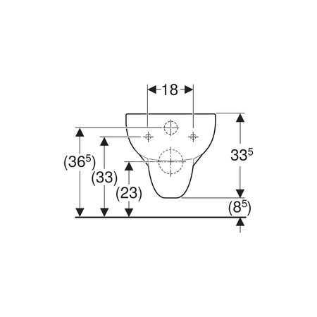 Deska sedesowa Geberit Fantasia: Wolne opadanie=Nie, Mocowanie=Od góry, Biały / Błyszczący