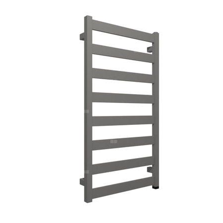 Grzejnik elektryczny TERMA VIVO ONE 910 x 500 mm, kolor szary sygnałowy RAL7004, moc 400 W, podłączenie E1, kabel prosty bez wtyczki szary