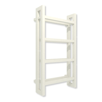 Grzejnik elektryczny TERMA STAND E 920 x 500 mm, kolor rumieniec, moc 400 W, podłączenie E1, kabel prosty bez wtyczki z maskownicą biały