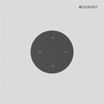 Płyta przykrywająca Geberit typ 40, okrągła: Biały matowy / Z powłoką easy-to-clean