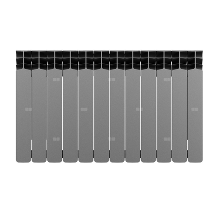 Grzejnik żeberkowy GAVIA 50 PLUS aluminium, podłączenie boczne 575 x 966 mm, kolor grafit, moc 1408 W