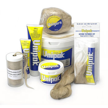 Zestaw uniwersalny z pastą Unipak 50 g pakuł + 65 g Unipak + Unitape PTFE Tape