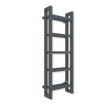 Grzejnik elektryczny TERMA STAND E 1150 x 400 mm, kolor metaliczna czerń, moc 400 W, podłączenie E1, kabel prosty bez wtyczki z maskownicą