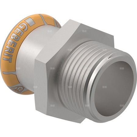 Złączka przejściowa Geberit Mapress Therm z gwintem zewnętrznym d42-R1 1/2