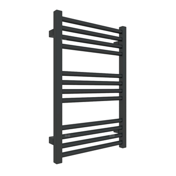 Grzejnik drabinkowy TERMA FIONA, podłączenie SX, wym. 660 x 430 mm, kolor czarny jak kruk mat RAL9005, moc 255W