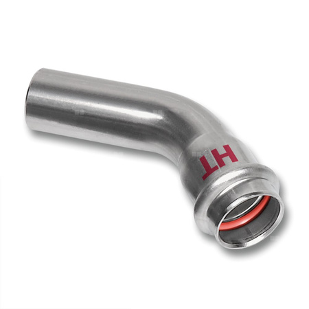 Łuk 45' SANHA NiroSan Press Industry, stal nierdzewna, 42 mm (zw x zz)