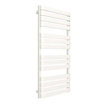 Grzejnik elektryczny TERMA WARP T ONE 500 x 1110 mm, kolor biały drogowy RAL9016, moc 600 W, podłączenie E1, kabel spiralny z wtyczką 2,5m biały