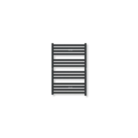 Grzejnik elektryczny TERMA MARLIN ONE 780 x 530 mm, kolor czarny jak kruk połysk RAL9005, moc 400 W, podłączenie E8, kabel prosty bez wtyczki